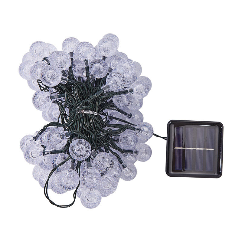 Solar Light Crystal Ball LED String Lights Fairy Lights Garlands with 8 Modes Waterproof For Christmas Party Outdoor Decoration