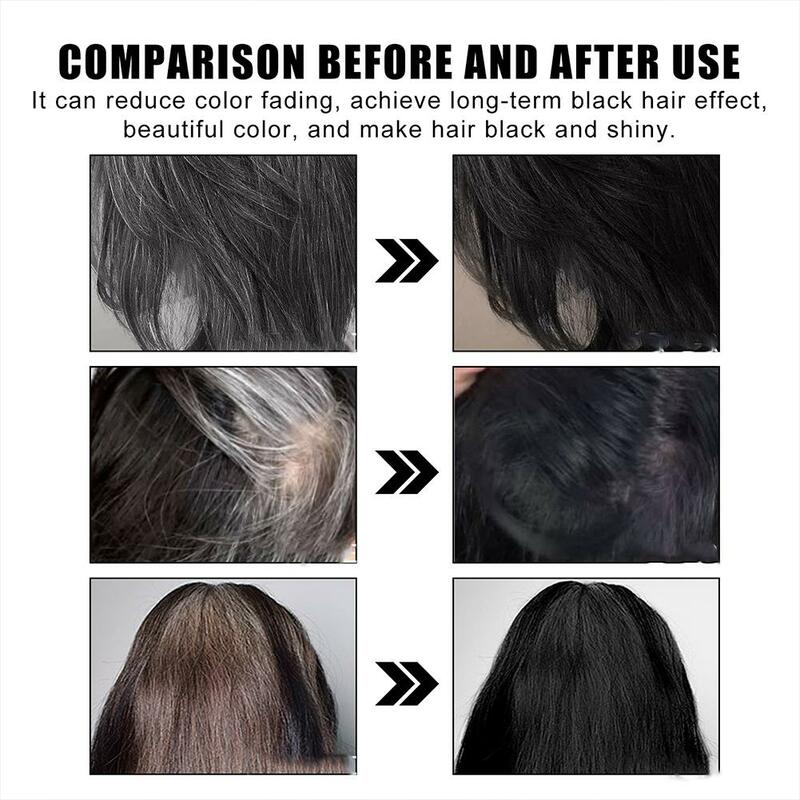 80ml Black Fruit Hair Dye Cream Plant Extract Hair Dye Essence With Comb Hair Dye Shampoo Botanical Bubble Hair Dye Hair Beauty