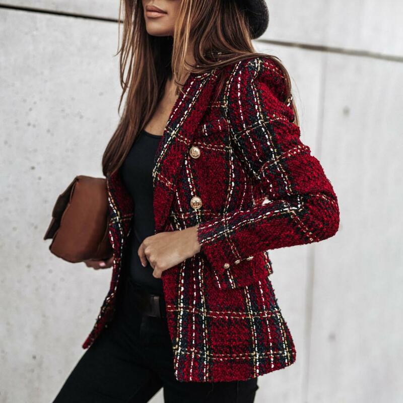 Women Jacket  Practical Modern Design Winter Lady Coat  Slim Fit Lady Blazer