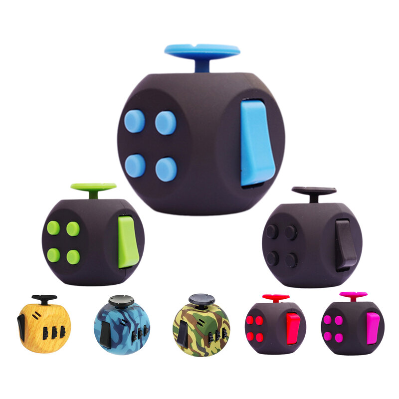 Magic Anti Stress Fidget Cube Brinquedos para Crianças e Adultos, EDC Brinquedos Sensoriais, Autismo, TDAH, Alívio da Ansiedade, Foco, 6 Lados