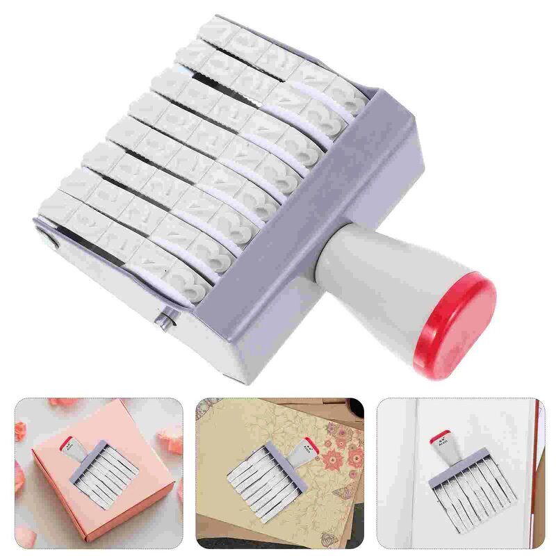 Date Stamp Handle Time Portable Rolling Accessories Stamper Stamps Rubber Multi-use