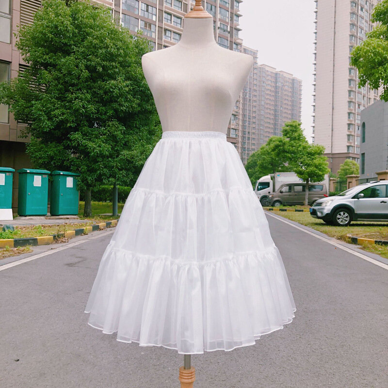 Трикотажная юбка-пачка из хлопка 2024 без капюшона в стиле «лолита»