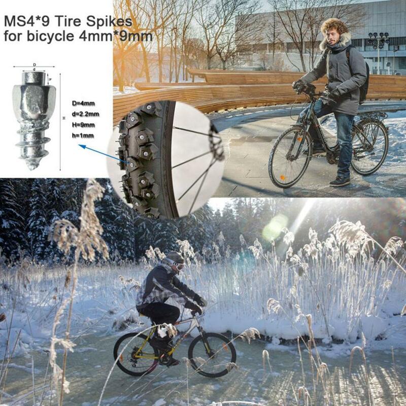 กระดุมยางสกรู4x12มม. 200ชิ้นกระดุมหิมะกันลื่นกันน้ำแข็งรถจักรยานยนต์รถบรรทุกยางออฟโรดยางแหลมน้ำแข็ง