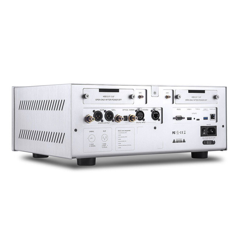 ES9038PRO เครื่องเล่นเสียงดิจิตอล HIFI พร้อม DSD512 XU216 PCM768 DMP80 eweat พร้อม TCXO ocxo NAS XLR ดีกว่าเครื่องเล่นซีดีเพิ่ม HDD 1T