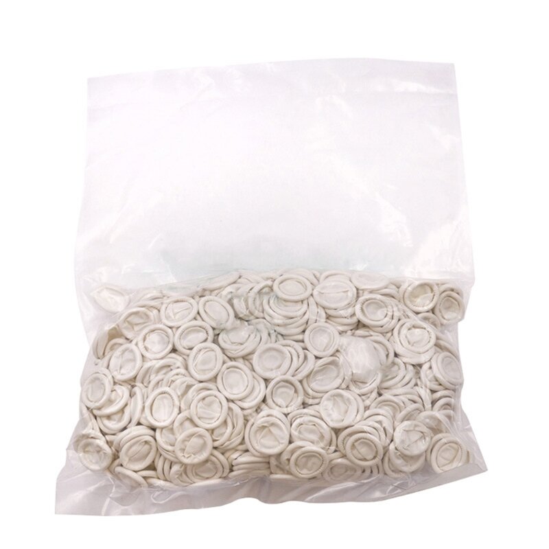 800 Pcs Anti-Static Disposable Beauty Finger Cots Durable Natural Latex Finger Cover Practical Design Makeup Hand Protector