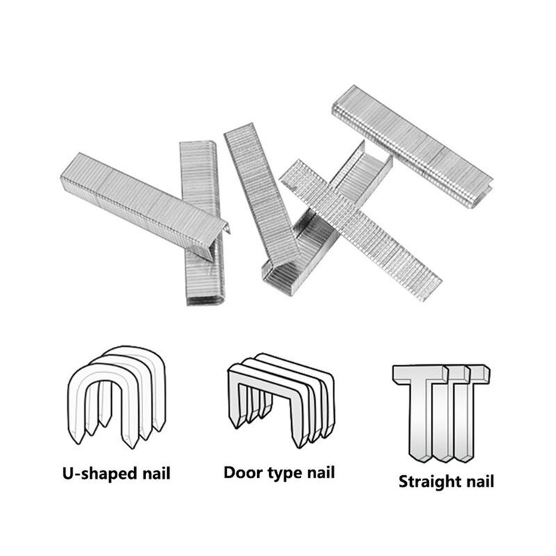 Tools Staples Nails Brad Nails DIY Door Nail Household Stapler Steel T Shaped Wood Furniture 1000Pcs Brand New