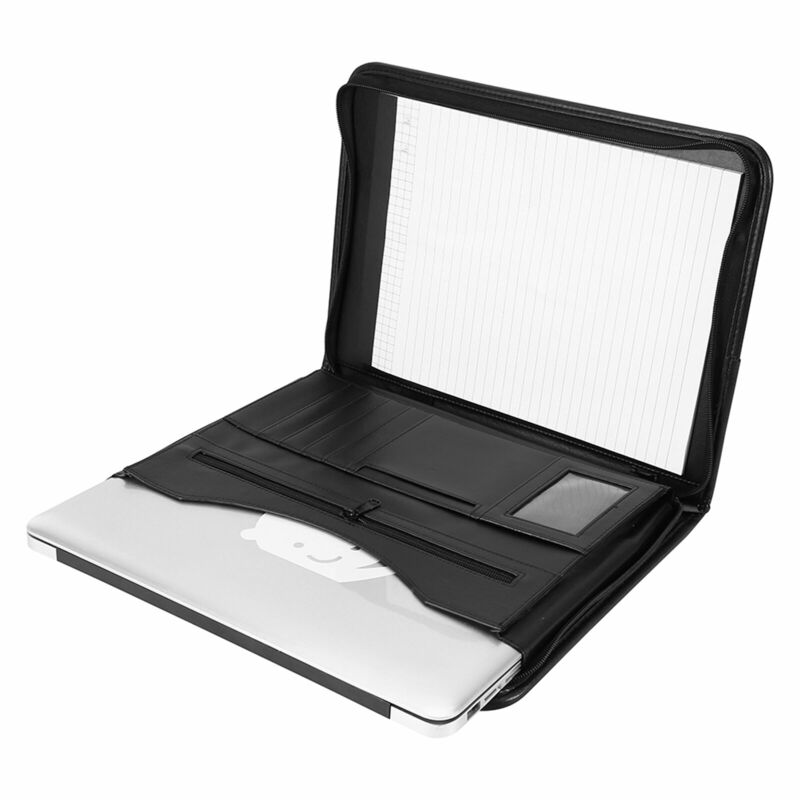 Портфель формата А4, кожаный расширяющийся органайзер для документов в офис, деловой органайзер, папка-портфель, компактное женское портфель с сумкой на молнии для Ipad
