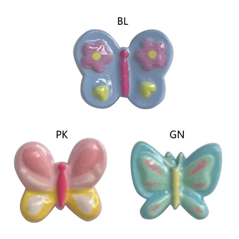 Colorful Butterfly Charm DIY Crafts Resin Animal Pendant for Bracelets Necklaces Earrings Jewelry Making Accessories