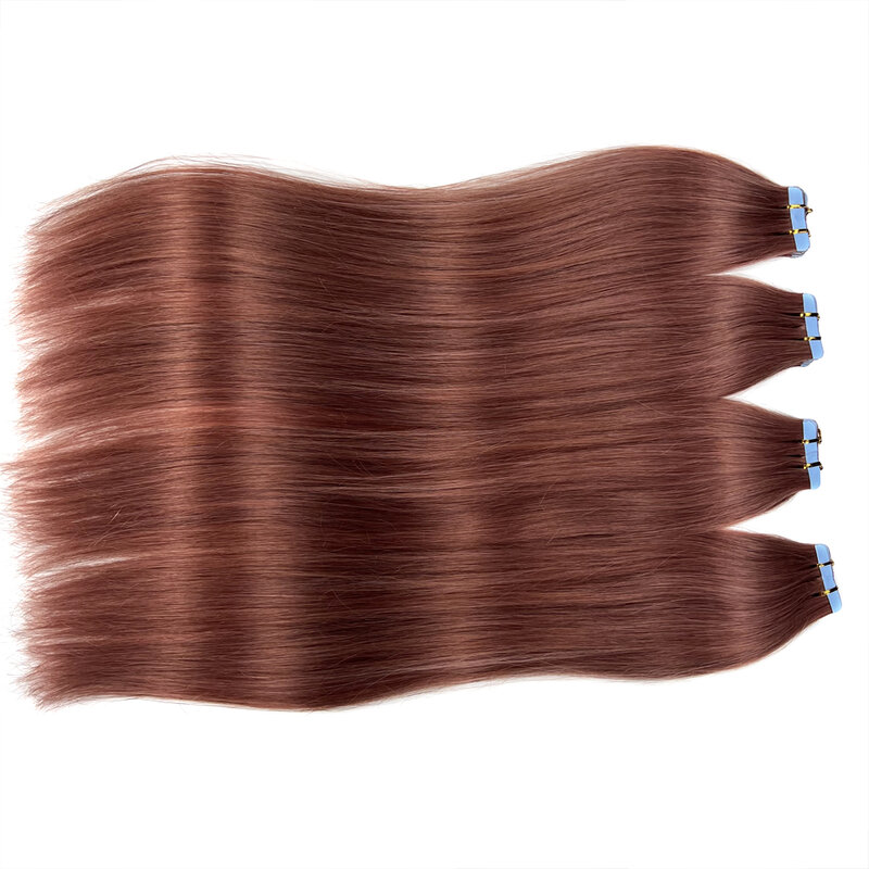 NNHAIR невидимые Ленточные 100% Человеческие волосы Remy натуральные волосы для наращивания без следов 20 шт. 14 дюймов-24 дюйма 30 г-70 г