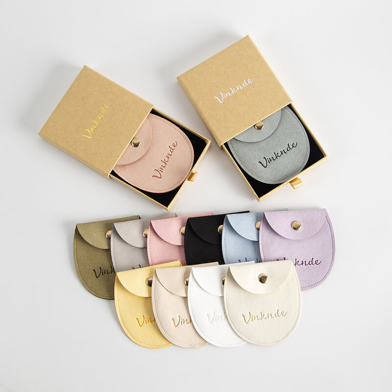 100pcs Bulk Paper Drawer Box Custom Ring Earring Box with Balck Sponge Personalized Logo Necklace Package Bulk Jewelry Snap Bag