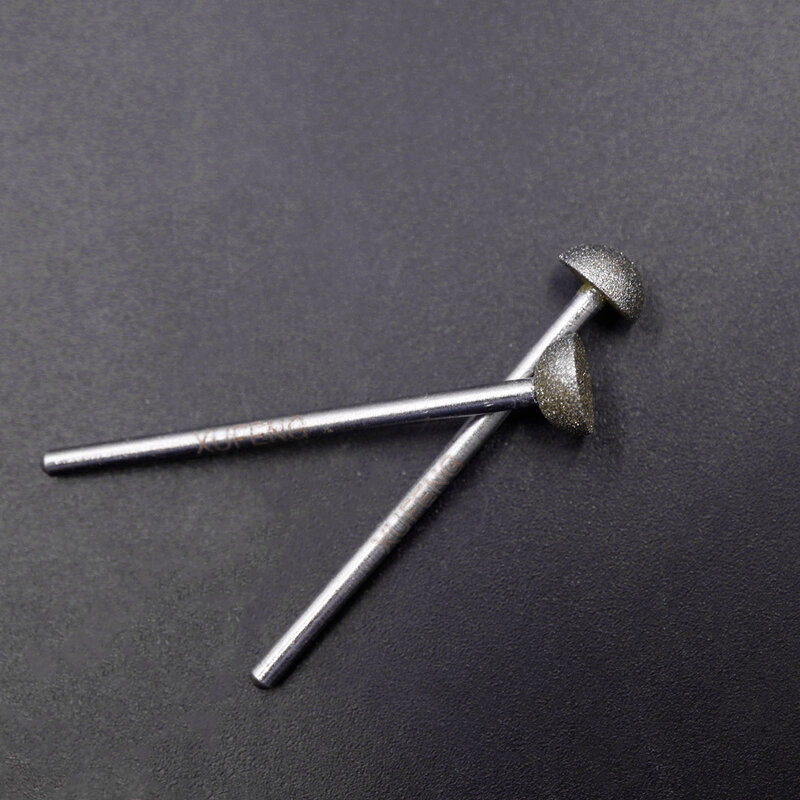 Punta de pulido de diamante para manicura, punta de pulido de dientes de 6 piezas, alta calidad, 150 #2,35mm