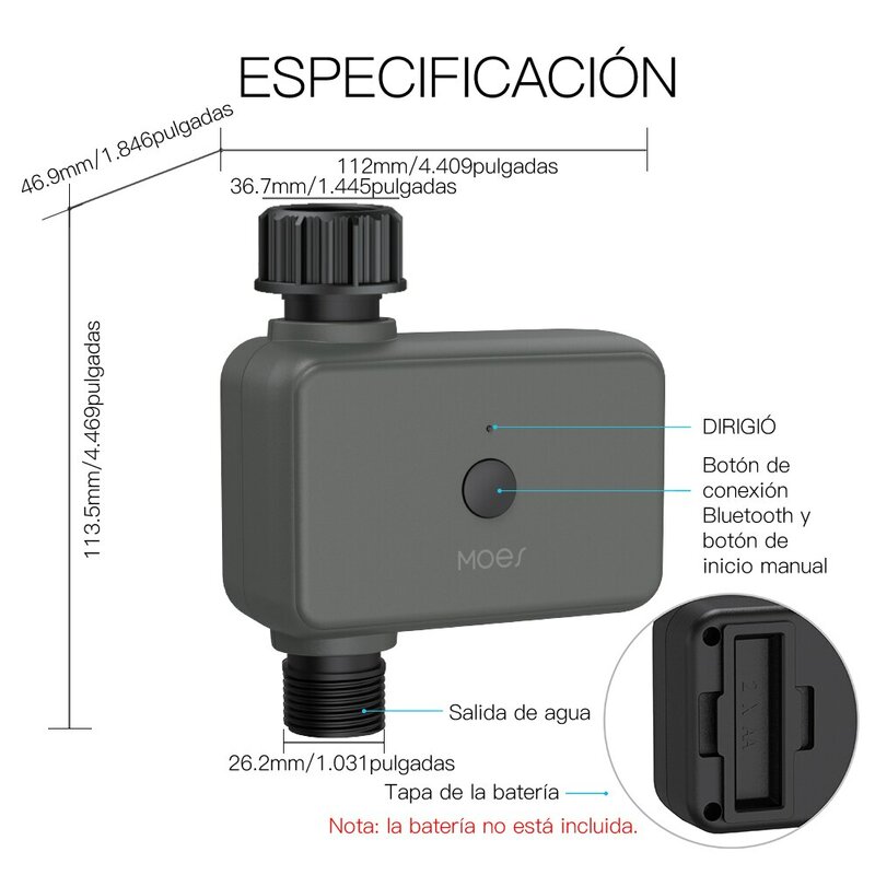 Moes Smart Tuya Bluetooth таймер воды задержки дождя Программируемый таймер полива с автоматическим и ручным поливом