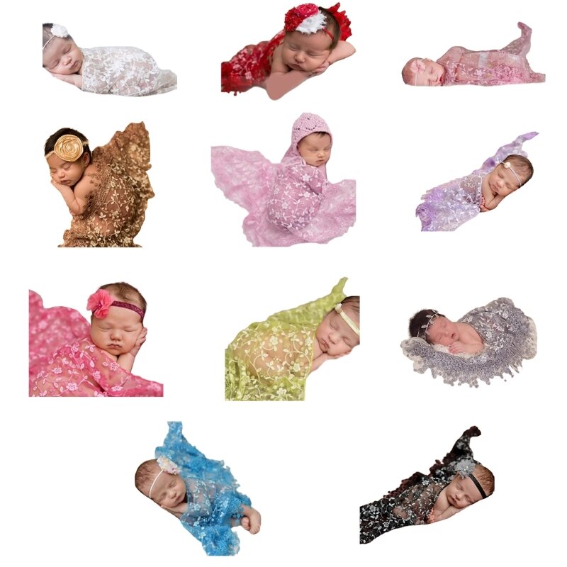 N80C Newborn Photography Props Photoshoots Baby Girls Photo Accessories Gift