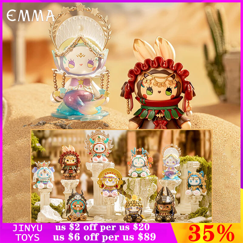Original Emma The River of Time Series Blind Box Toys Cute Action Figures Model Desktop Ornament Girl Birthday Collectible Gifts