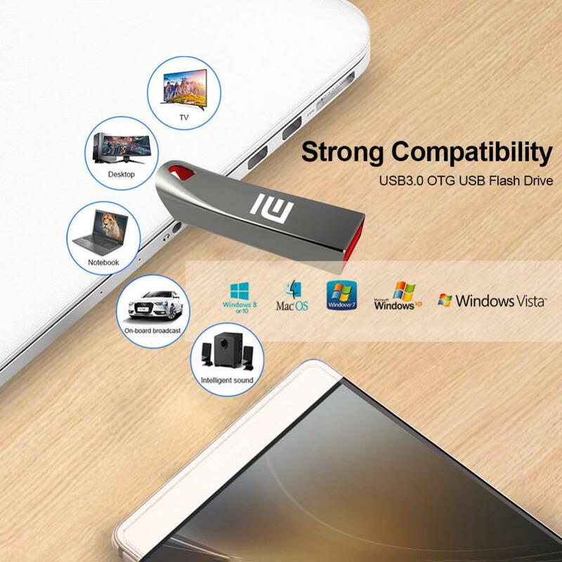 MIJIA-Cartão de Memória Xiaomi Metal, Unidade Flash USB 3.0, Pendrive para Nintendo Switch, 512GB, 256GB, 128GB, 1TB, 2TB