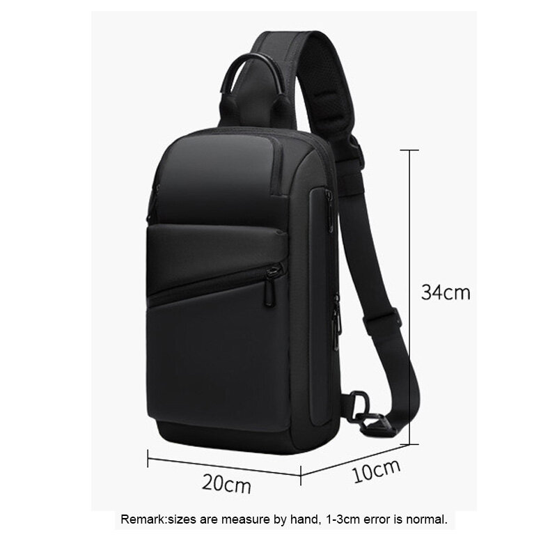 Мужская нагрудная сумка через плечо, многофункциональная уличная Высококачественная трендовая Спортивная удобная вместительная сумка на одно плечо, 2023