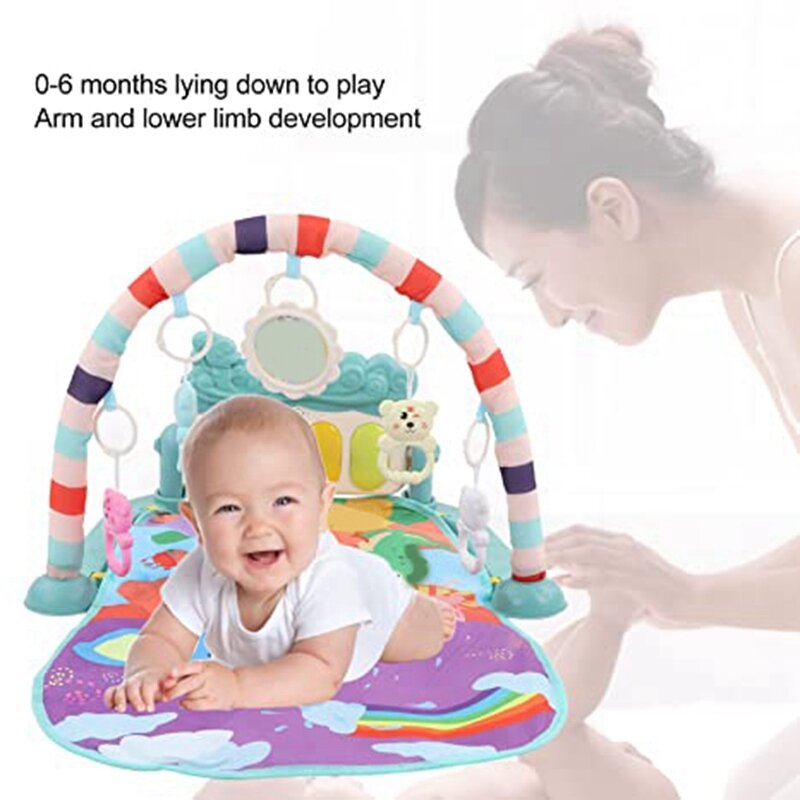 Multifuncional Baby Play Mat, Piano Fitness Mat, Esteira do jogo do bebê
