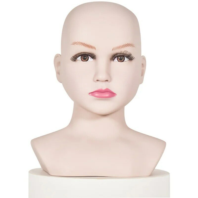 Kid Realistic Mannequin Head for Hat and Scarf Display