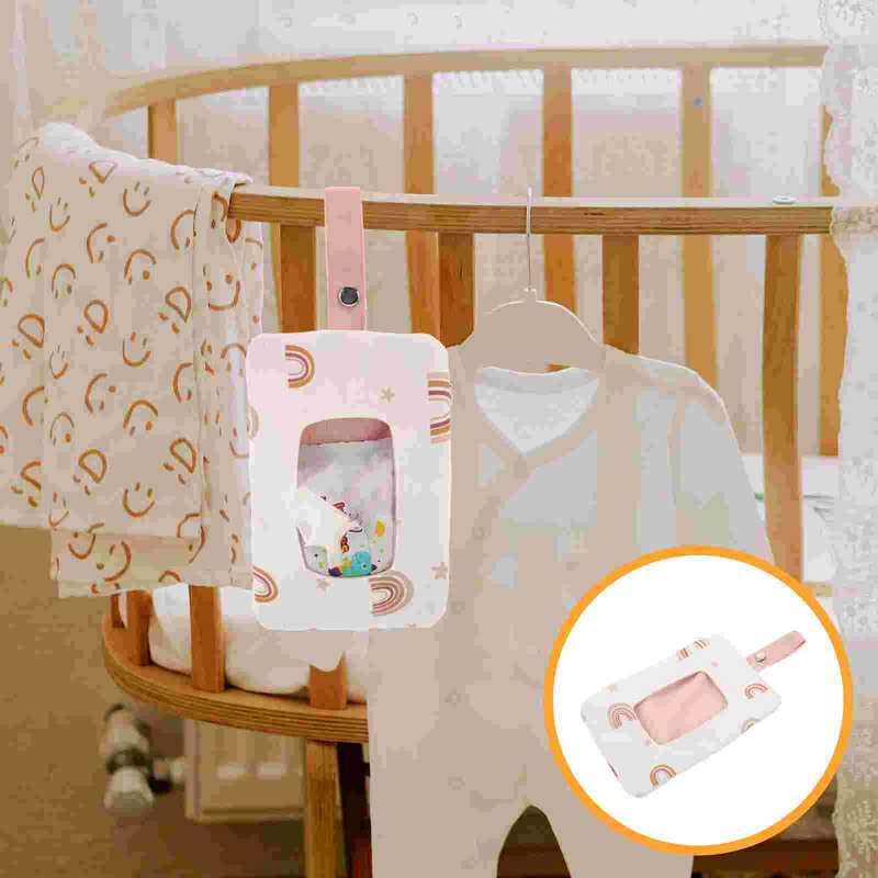 乳幼児用の折り畳み式のウェットラップ付き収納バッグ,詰め物付きベビーカー,ポリエステル製の吊り下げ式コットンオーガナイザーホルダー
