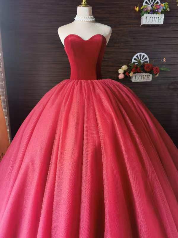 CloverBridal-Vestido De baile romántico hinchado, escote Corazón, Quinceañera 15, Burdeos dulce 16, personalizado gratis, WQ9732, 2023