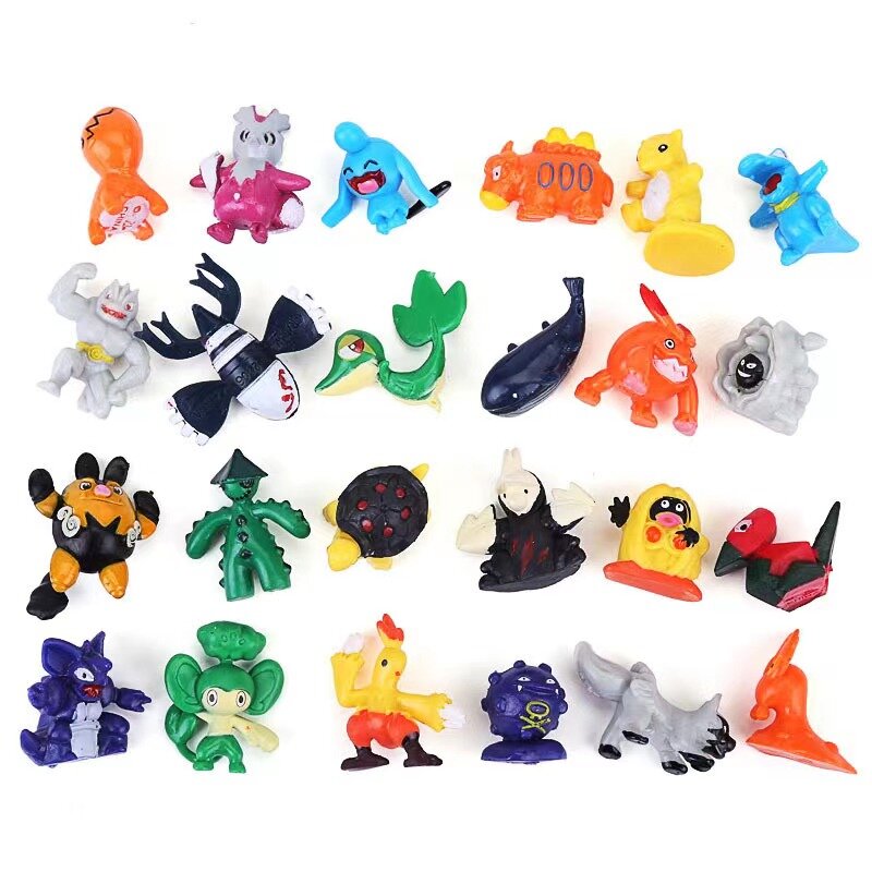 3-144 sztuk Pokemon zestaw figurek pudełko prezent na boże narodzenie zabawki akcji oryginalne Pikachu Anime rysunek Pokemon zabawki dla dzieci