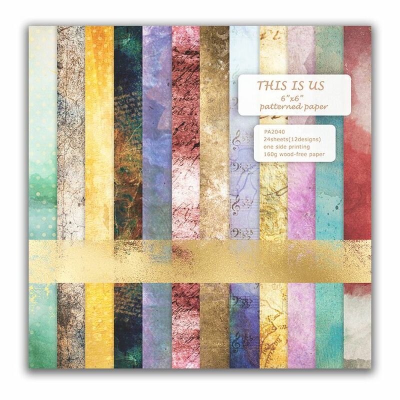 2023 New this is us style Scrapbooking paper pack of 24 sheets handmade craft paper craft Background pad  226