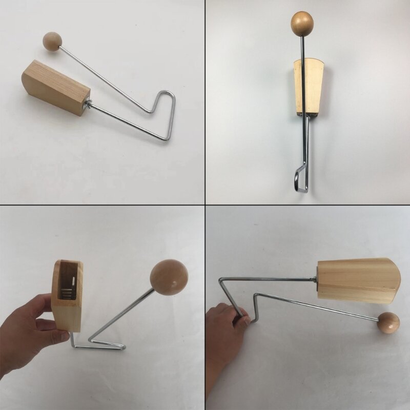 Perfecto para principiantes en música y trabajadores oficina Vibrador madera con metal
