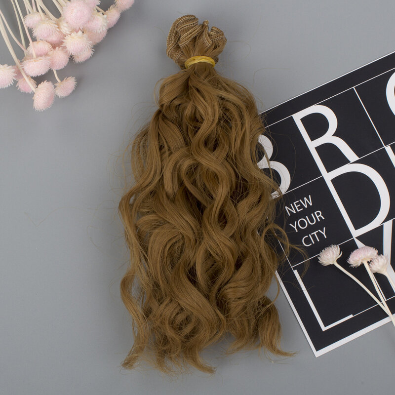 Bybrana Bjd Doll 15cm 25cm*100cm High Temperature Wire Curly Hair Row