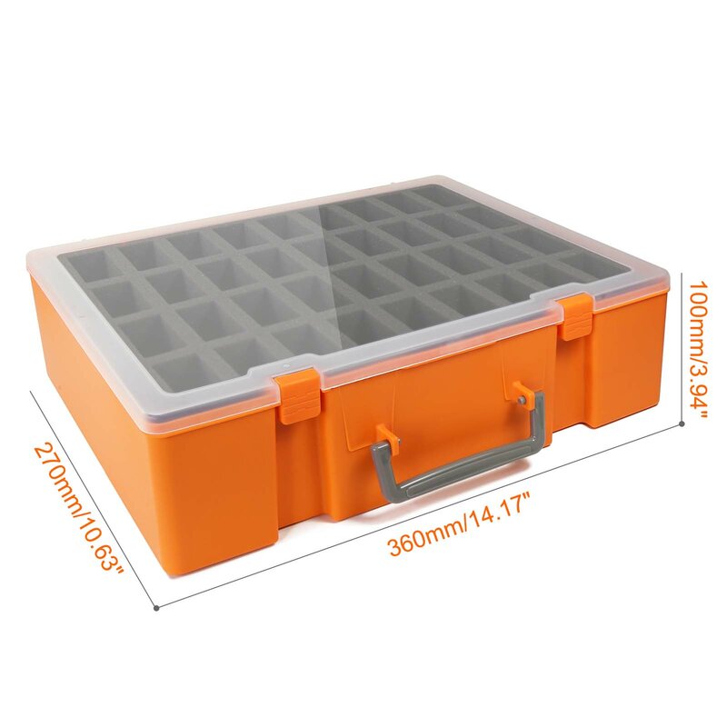 Evemodel Dual-layer Miniature Figurine Suitcase Storage Organizer Carrying Case SN03R