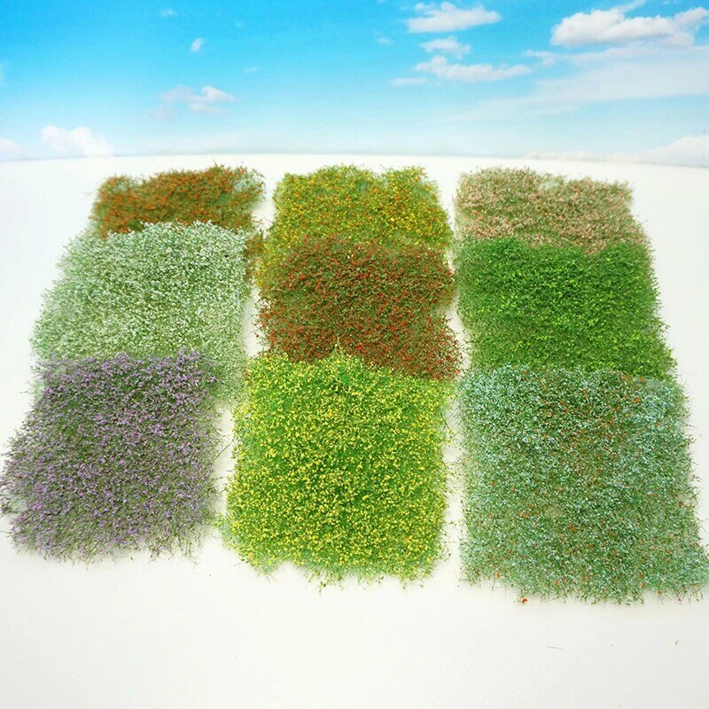 Modelo de simulación de paisaje silvestre, césped simulado, modelo de escenario de hierba, arbusto, vegetación, micropaisaje, paisajismo, modelo de planta