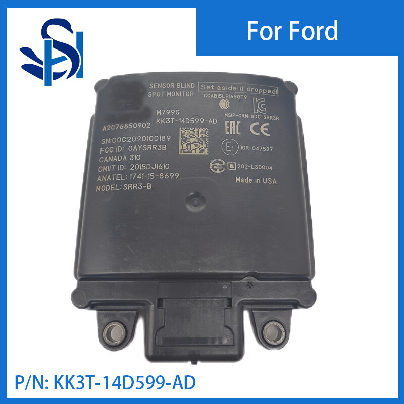 Distância Sensor Monitor para Ford, Módulo Sensor Blind Spot, KK3T-14D599-AD