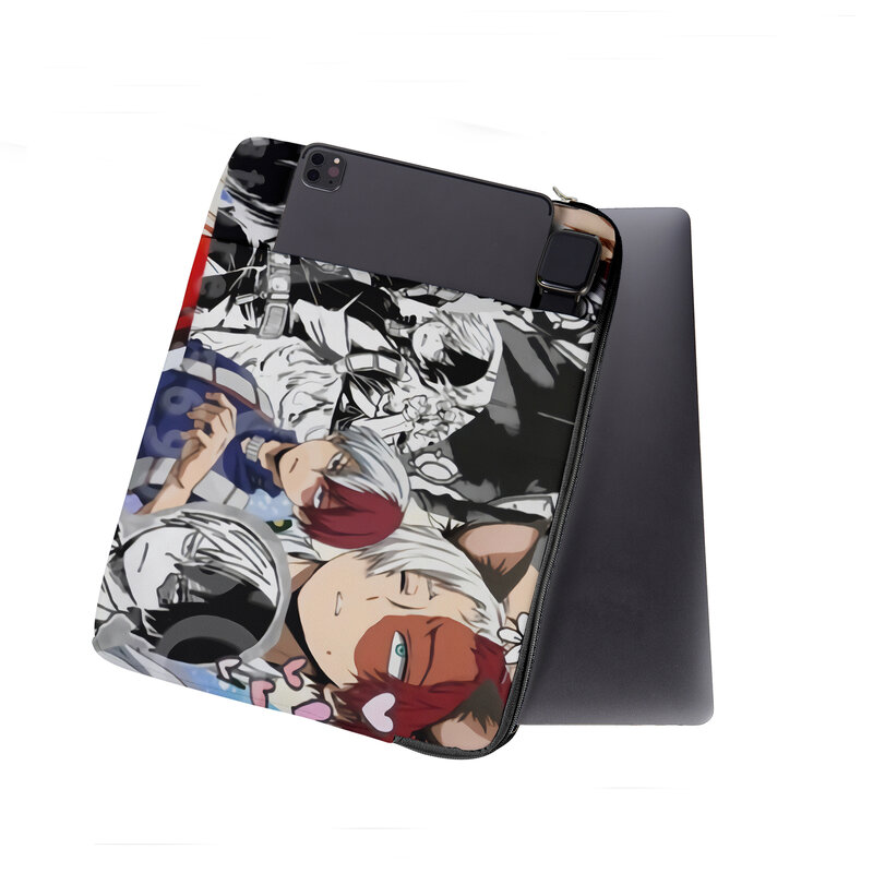 11 13 15 дюймов брендовая сумка для ноутбука с мультяшным аниме Нескользящая Защита от царапин чехол для компьютера для Macbook Pro Air M1 M2 HP Asus