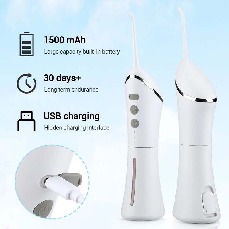 Xiaomi Oral Irrigator Water Flosser Electric Dental Whitening USB Rechargeable Gums Care Portable Cordless Jet Tooth Scaler New