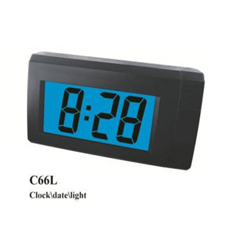 Hohe Temperatur Beständig Thermometer LCD Display Uhr Temperatur Meter CalendarMeter Indoor Outdoor Für Fahrzeug Auto E8BC