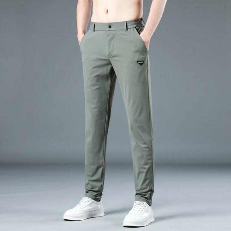 กางเกงเอวยางยืดสำหรับผู้ชายผ้านิ่มระบายอากาศได้ดีกางเกงผู้ชายขาสามส่วนเอวยางยืดแห้งเร็วเทคโนโลยี