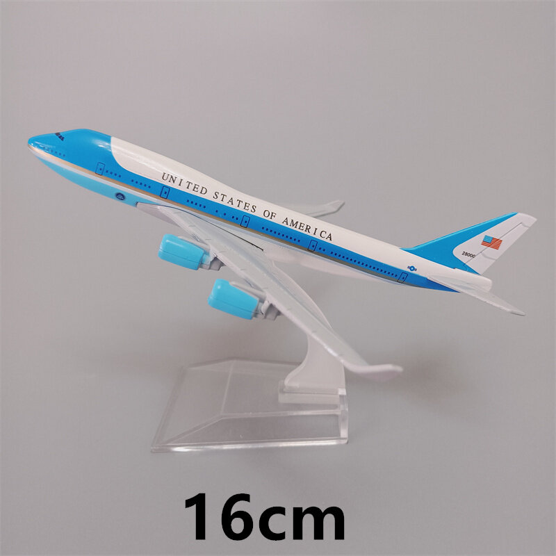 16cm/20cm stati uniti d'america USA Air Force One B747 Boeing 747 Airlines Diecast modello di aereo aereo in lega di metallo
