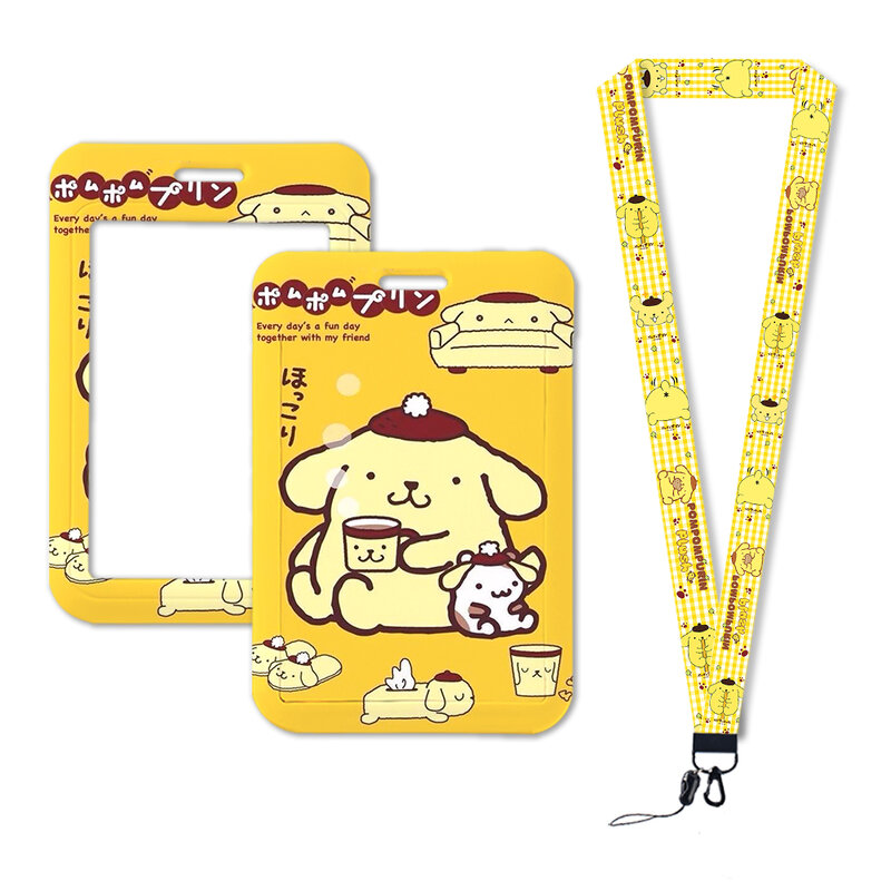 W Keychain Key Holder Hang Pompom Purin Rope Keyrings Lanyards Card Neck Strap Lanyards ID Badge Holder  Accessories Gifts