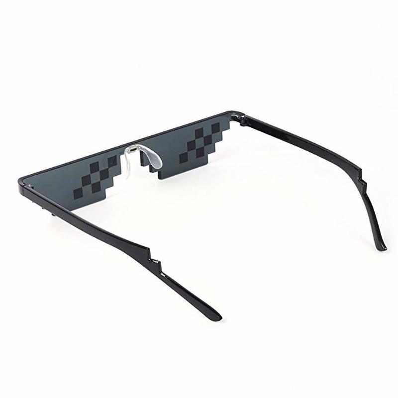 Sunglasses Pixelated Men Women Brand Party Eyeglasses Mosaic UV400 Vintage Eyewear Unisex Gift Toy Glasses