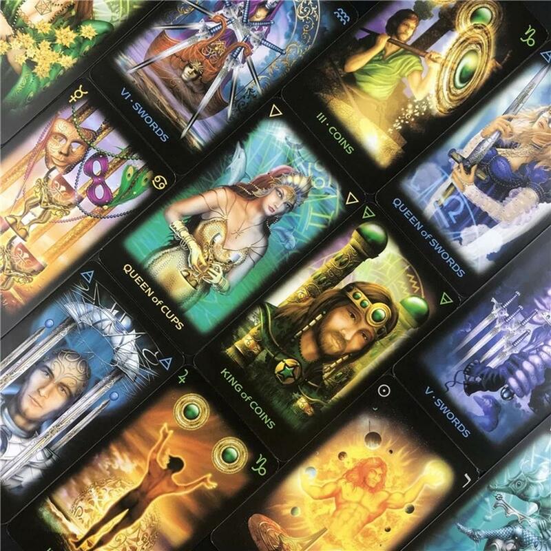 78 CARDS Tarot of Dreams Full English Board Game Oracle Card Divination Entertainment Card Game Family Party Tarot Deck