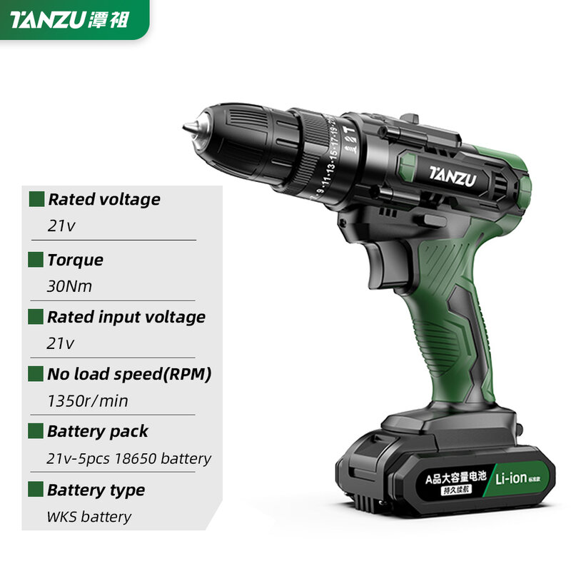 Electric Drill Cordless Driller Driver 30Nm Torque 21V WORX Jack Impact Drill Screwdriver WKS Li-ion Battery Electric Power