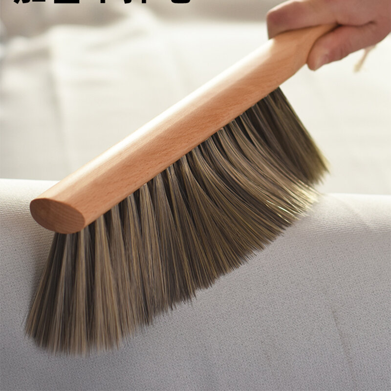 Щетка для удаления пыли в домашних условиях, щетка с длинной ручкой и мягкой щетиной, которая не линяет волосы, детская мебель BL50CB