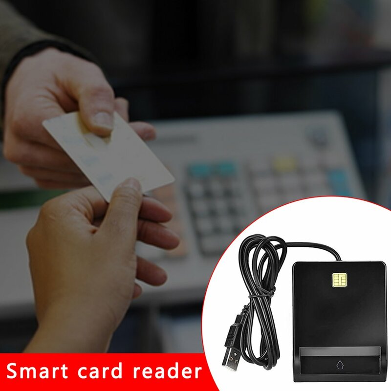 New USB Smart Card Reader micro SD/TF memory ID Bank electronic DNIE dni citizen sim cloner connector adapter Id Card Reader