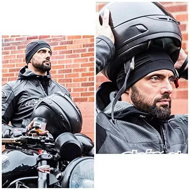 Шапка-шлем быстросохнущая для мужчин и женщин, дышащая мотоциклетная шапка, Балаклава, впитывающая пот