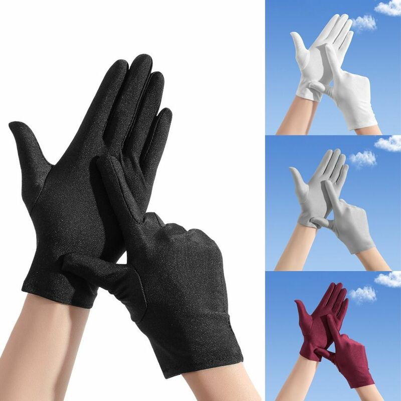 Serving Waiters Mittens Driving Gloves Stretch  Performance  for Women Female Summer