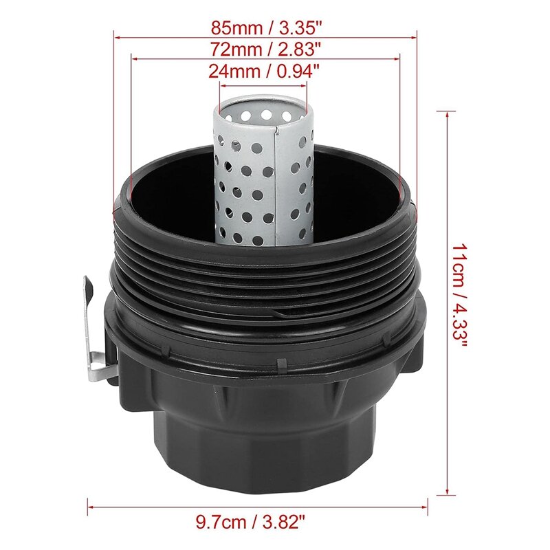15650-38020 Oil Pan Housing Oil Filter Cover Housing Cover Parts For Toyota Lexus