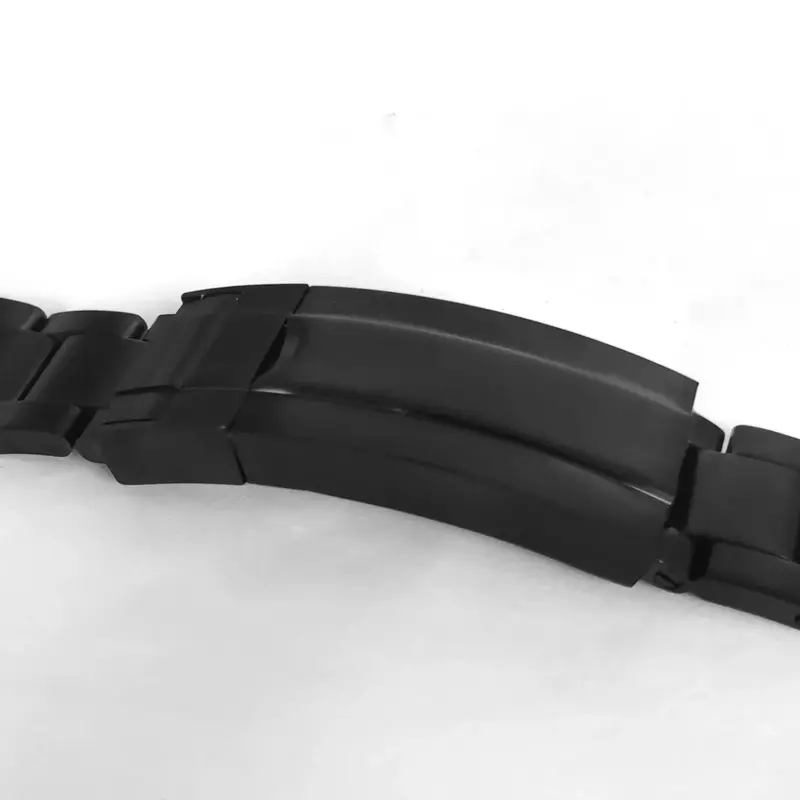 Akcesoria do zegarków PVD Czarny 36/39mm Oyster Perpetual Dog Tooth Ring Szafirowe szkło Koperta + Możliwość dostosowania NH35/36 z podeszwą