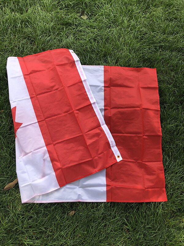 SKY FLAG-gran bandera canadiense, 90x150cm, poliéster colgante, 3x5fts, bandera nacional de Canadá para Decoración
