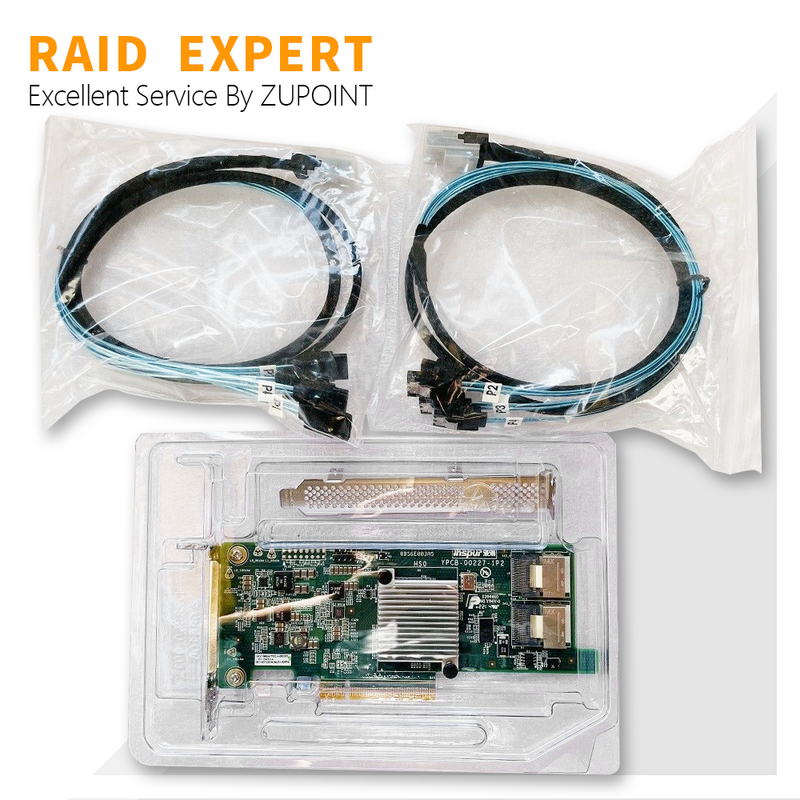 ZUPOINT-tarjeta controladora RAID 9207-8i, 6gbps, FW:P20 HBA, tarjeta expansora PCI-E para ZFS FreeNAS unRAID + SFF8087 a SA, INS-PUR