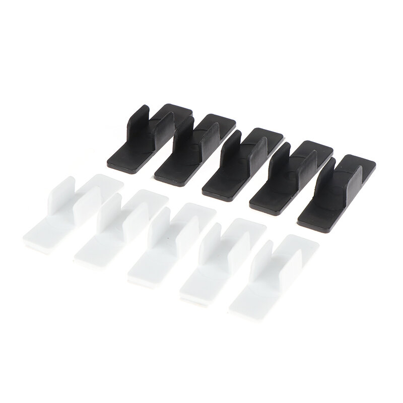 Portalápices autoadhesivo de 10 piezas, soporte de plástico para lápiz, estuche fijo de escritorio para lápiz óptico portátil