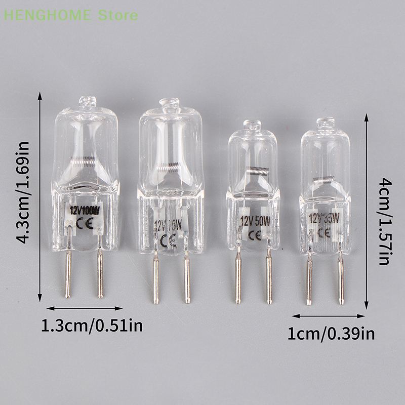 Lâmpada da lâmpada do aroma G6.35, lâmpada ótica do instrumento do microscópio, lâmpada do trabalho, 12V, 20W, 35W, 50W, 70W, 100W, 1PC
